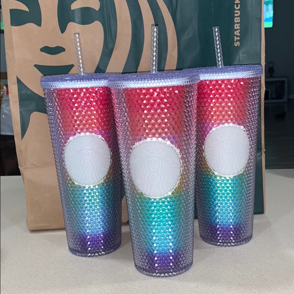 Starbucks rainbow studded 24oz cup